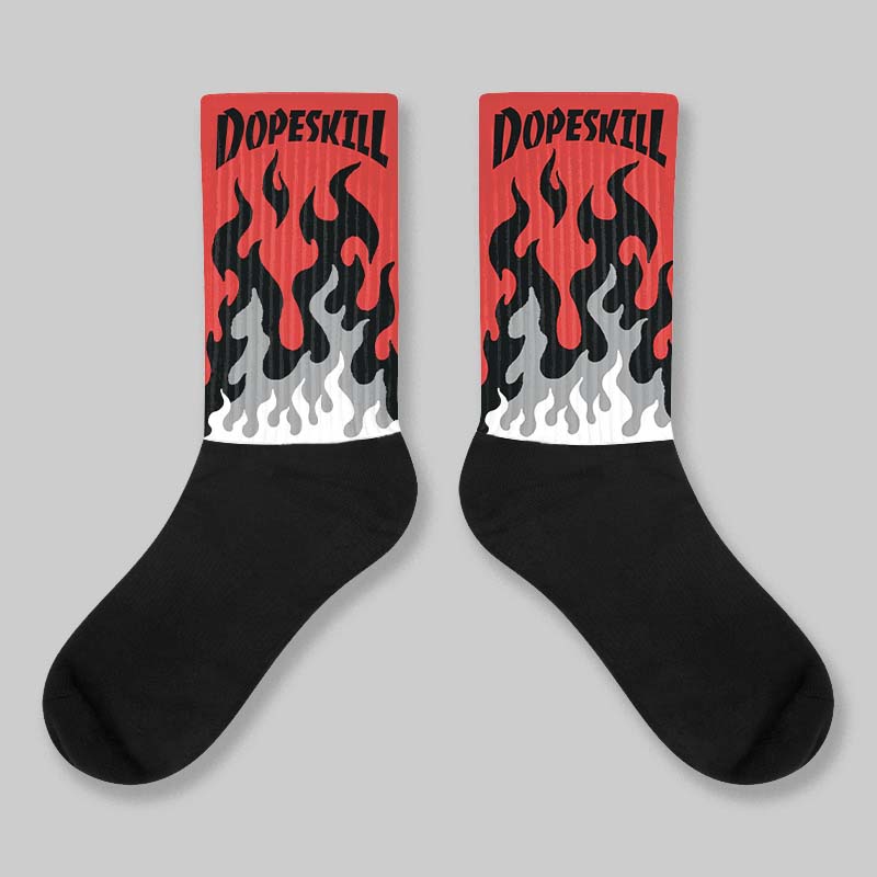 Toro Bravo 4s DopeSkill Sublimated Socks FIRE Graphic