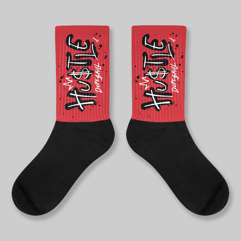 “Bloodline” 12s DopeSkill Sublimated Socks Hustle Graphic