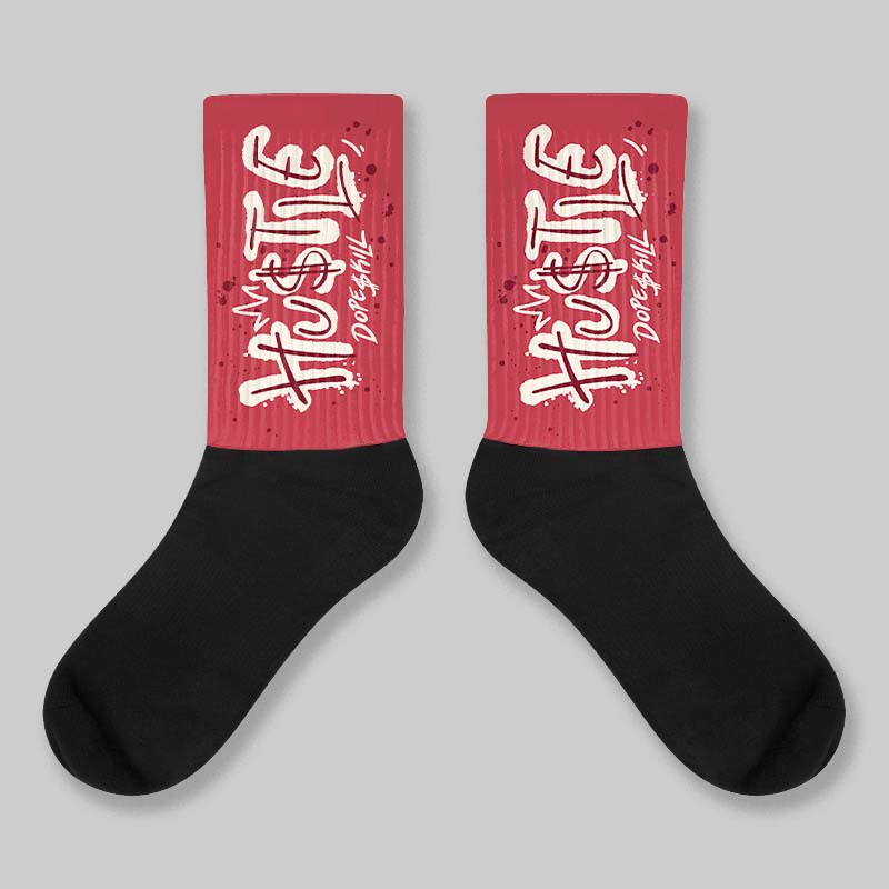 Valentine’s Day 4s DopeSkill Sublimated Sock Hustle Graphic