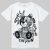 Wolf Grey 12s DopeSkill T-Shirt Smile Through The Pain Graphic