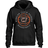 Winslow Black Raiders Basketball Graphic with W - Cozy & Warm Premium Hooded Sweatshirt (Unisex Hoodie)