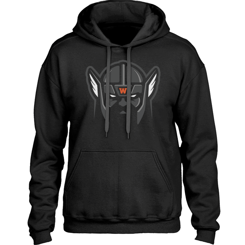 Winslow Raiders Sweatshirt - Dark Raider Head Logo - Cozy & Warm Heavy Hoodie (Unisex)