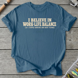 Work vs Fishing T-Shirt